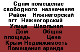 Сдам помещение свободного  назначения  › Район ­ Нижнегорский пгт. Нижнегорский  › Улица ­ Школьная › Дом ­ 8 › Общая площадь ­ 80 › Цена ­ 1 - Крым Недвижимость » Помещения аренда   